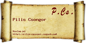 Pilis Csongor névjegykártya